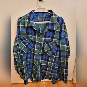 Women's Zara Plaid Overshirt XL